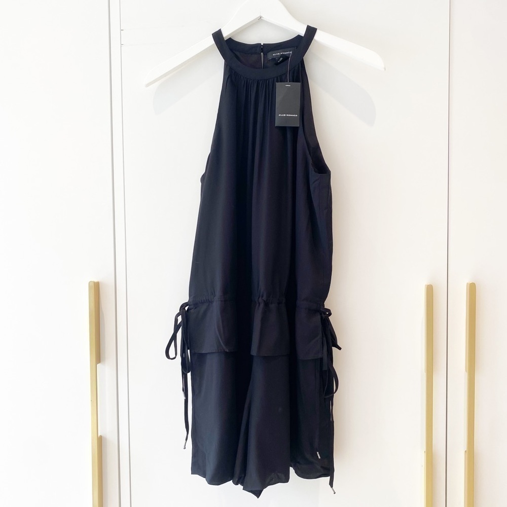 𝅺BNWT Club Monaco Halter Cotton Romper - Picture 15 of 16